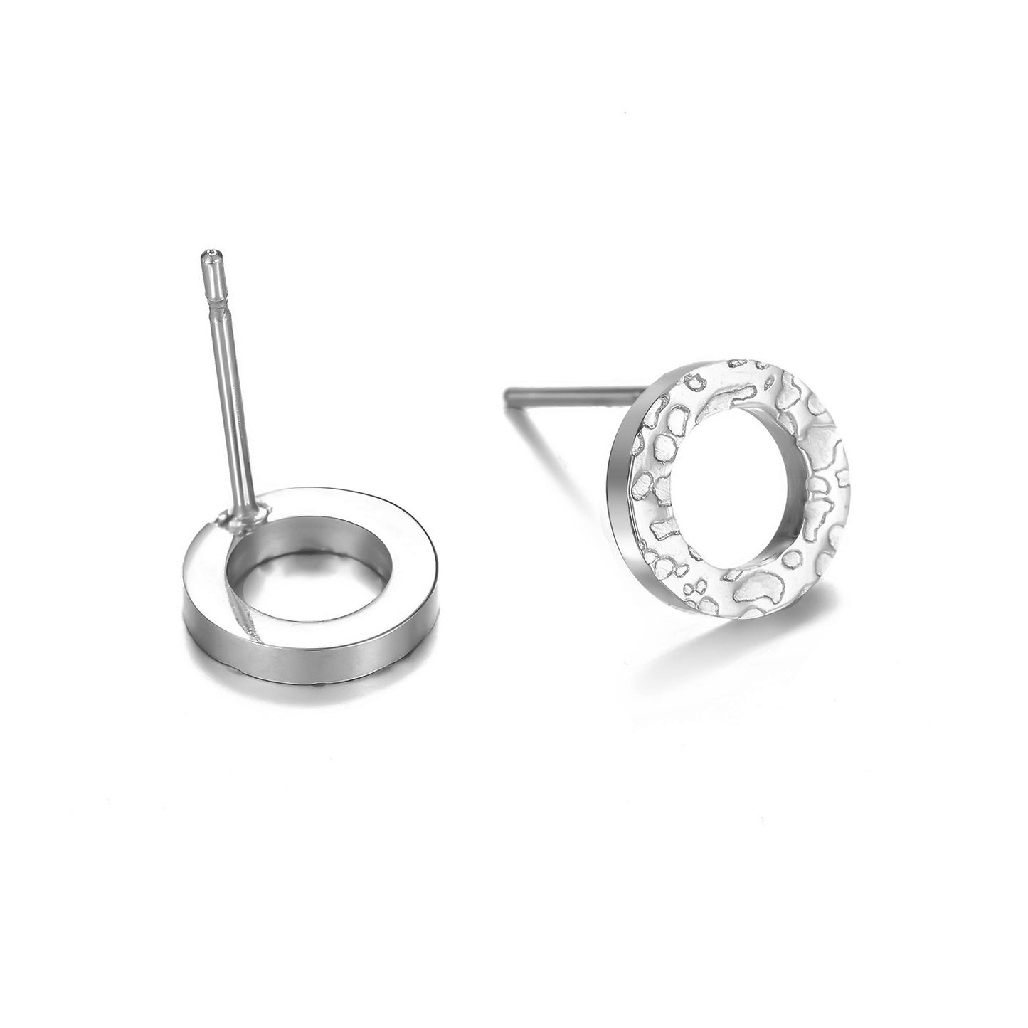 Women's Stainless Steel Electroplated Gold Fashion Ear Stud Earrings