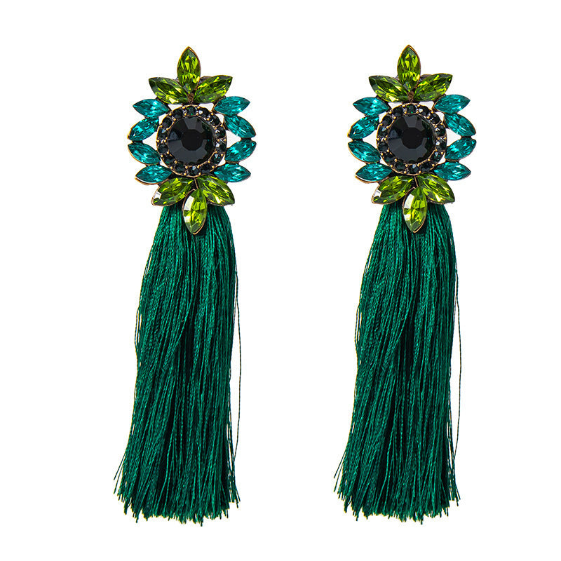 Bohemian Style Long Graceful Personality Trendy Cotton Thread Rings