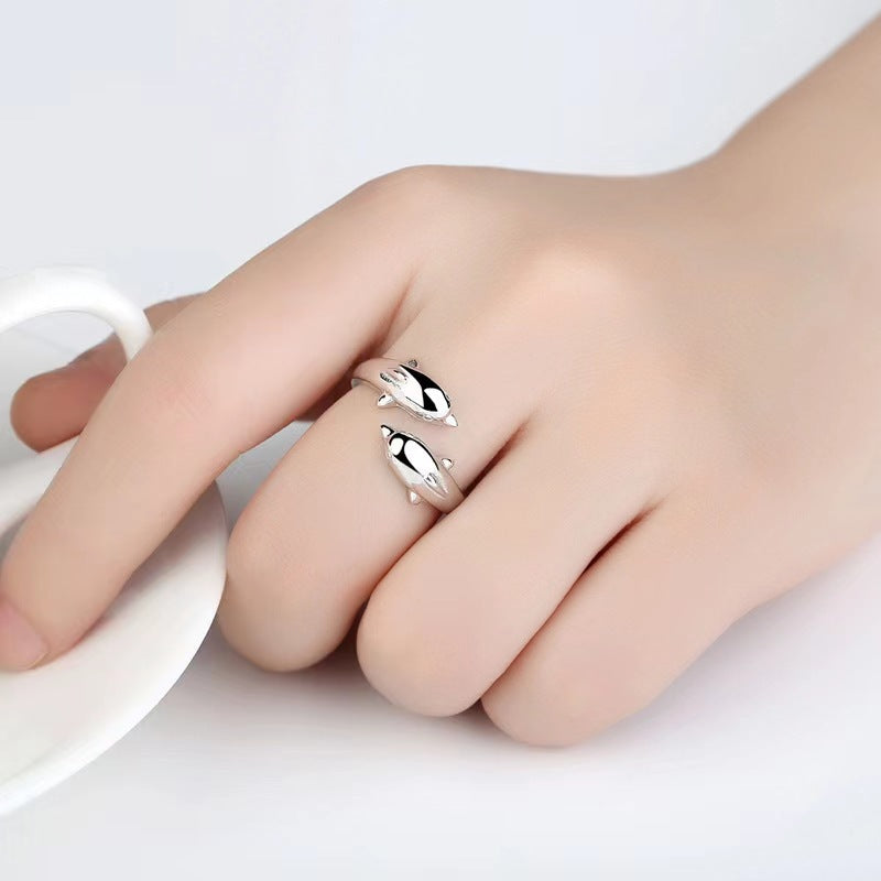 Design Simple Opening Index Finger Style Romantic Ring