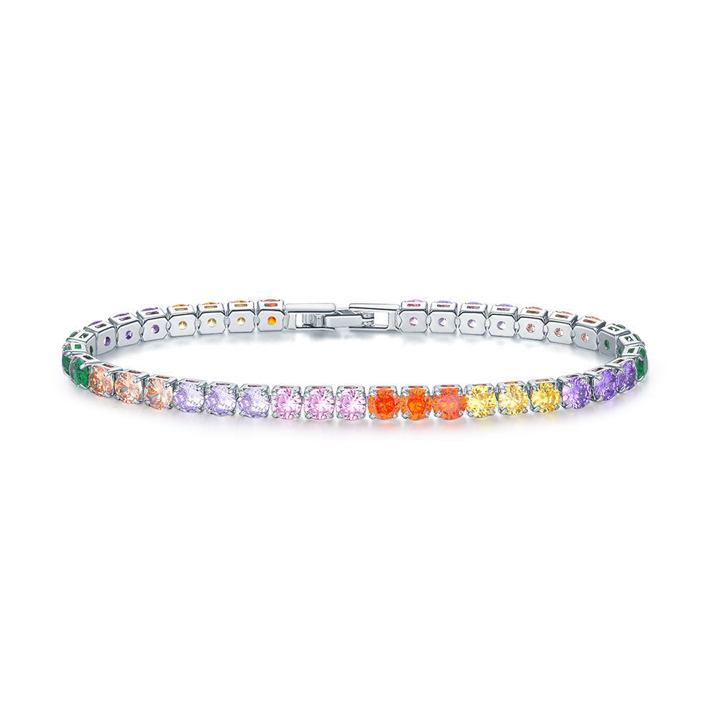 Zircon Tennis Unisex Fashion Simple Hand Bracelet