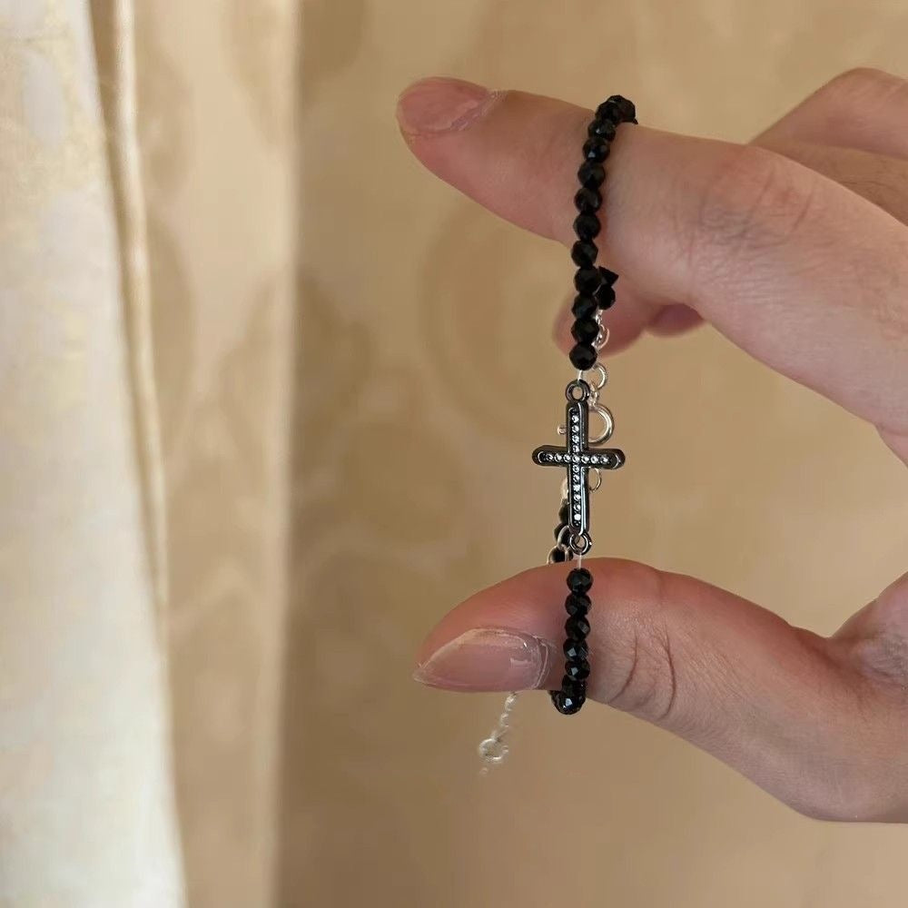 Cross Style Niche Zinc Alloy Woven Hand Strap Good Friend Bracelets