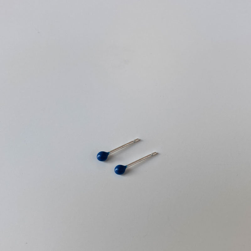 Women's Mini Rainbow Epoxy Small Ball For Cute Personality Earrings