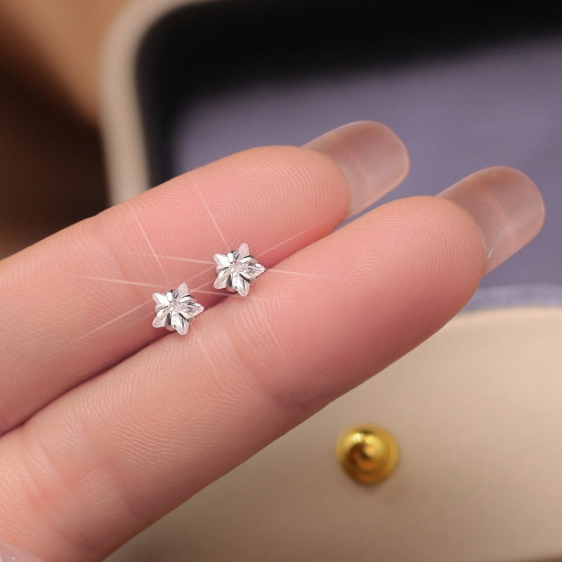 Women's & Men's Zircon Five-pointed Star Auricular Ear Light Earrings