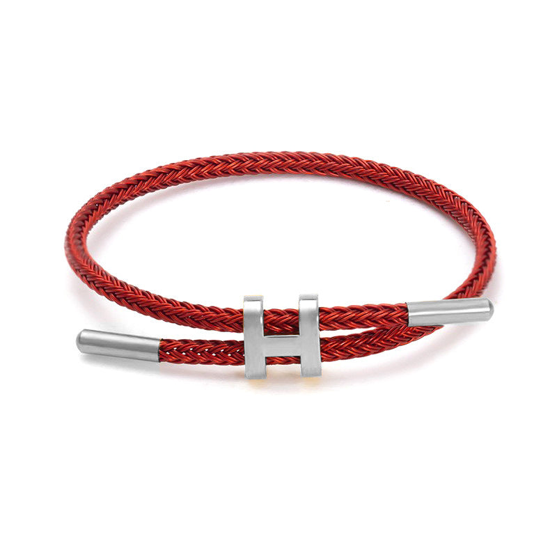 Wire Rope Adjustable Hard Pure Gold Accessory Bracelets