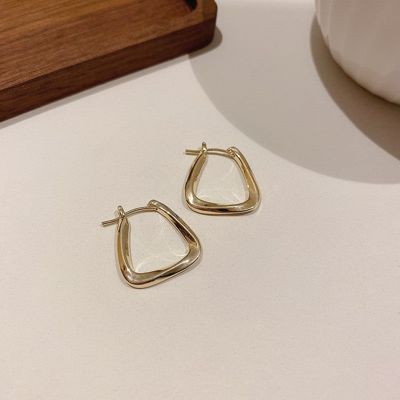 Women's Korean Simple Sier Needle Fashion High Rings