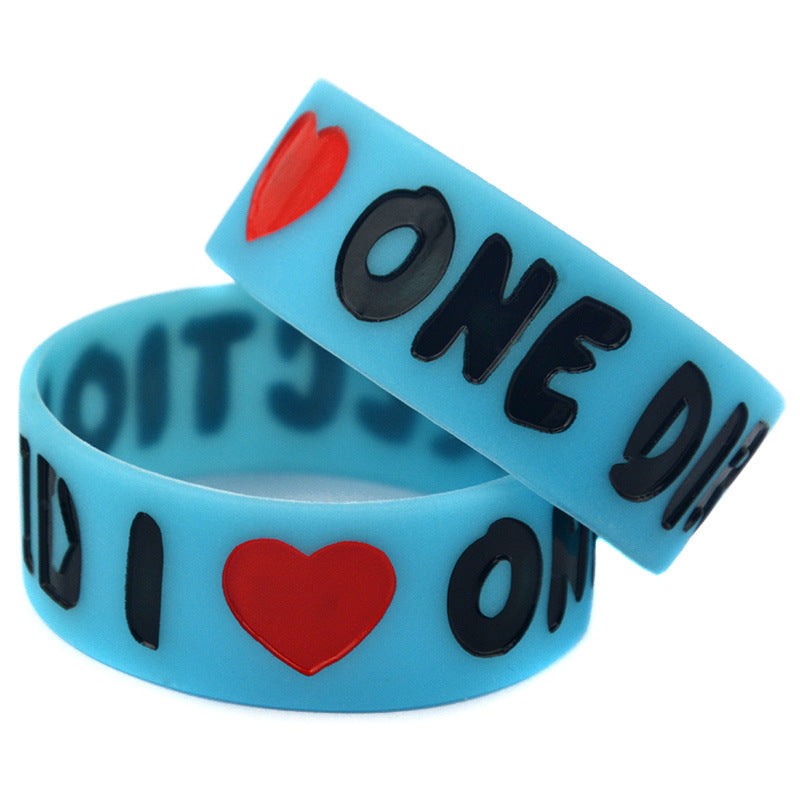 Silicone Fashion Music Hand Strap Trendy Hip Hop Bracelet