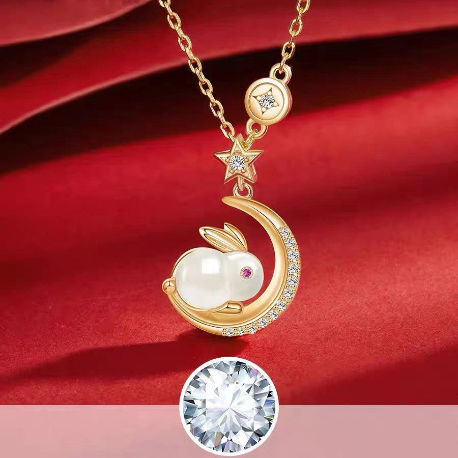 Female Light Luxury Minority Rabbit Life Necklace