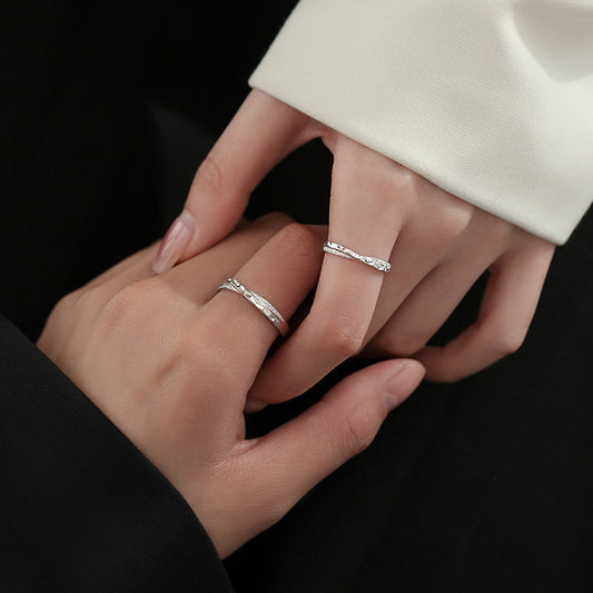 Women's & Men's Valentine's Day Star Sea Couple Simple Rings