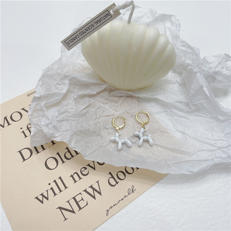 Creative Balloon Dog Fashion Three-dimensional Multicolor Earrings