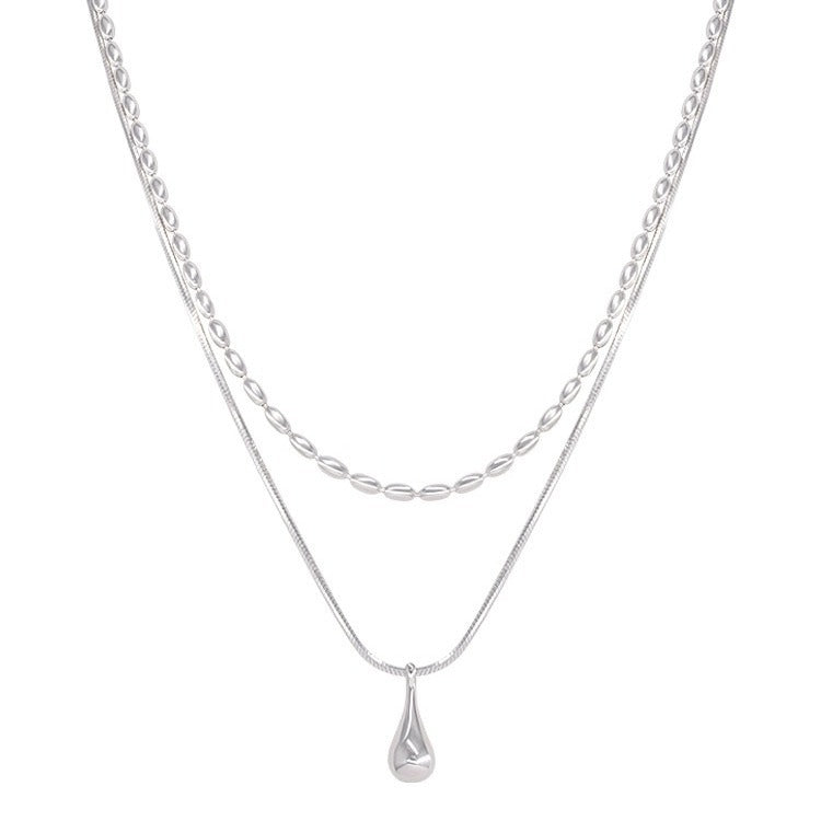 Women's Beans Metal Design Sense Niche Retro Personality Necklace