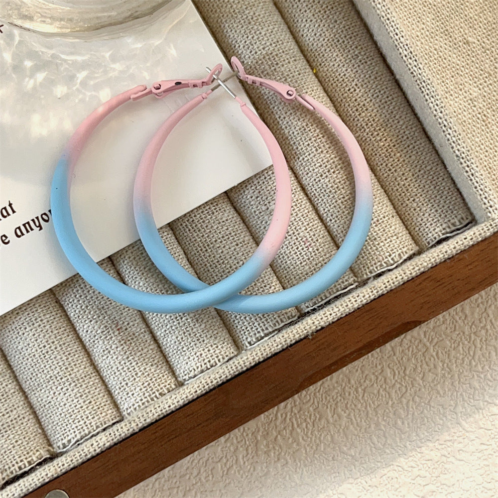 Thick Edge Big Hoop Female Fashion Rings