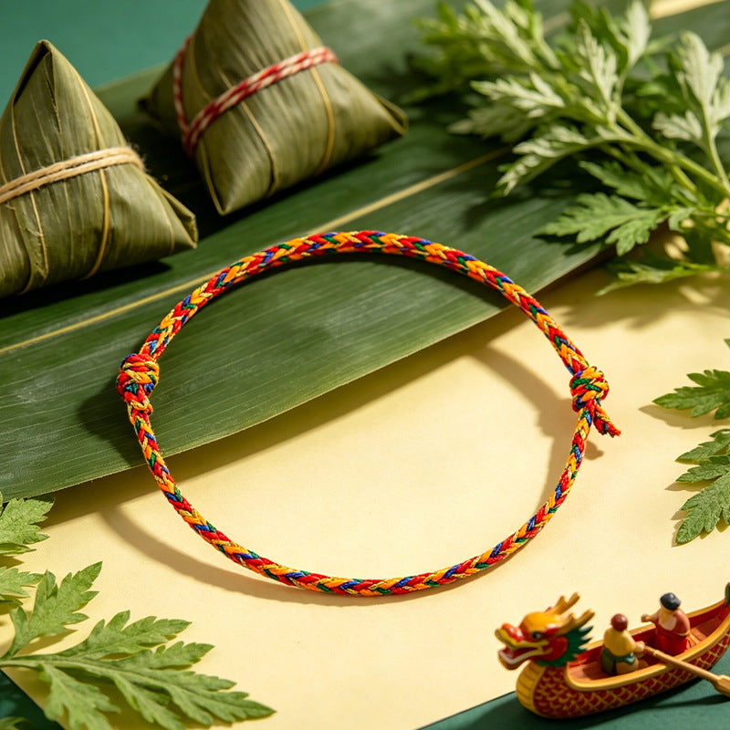 Women's & Men's Dragon Boat Festival Colorful Rope Line Bracelet