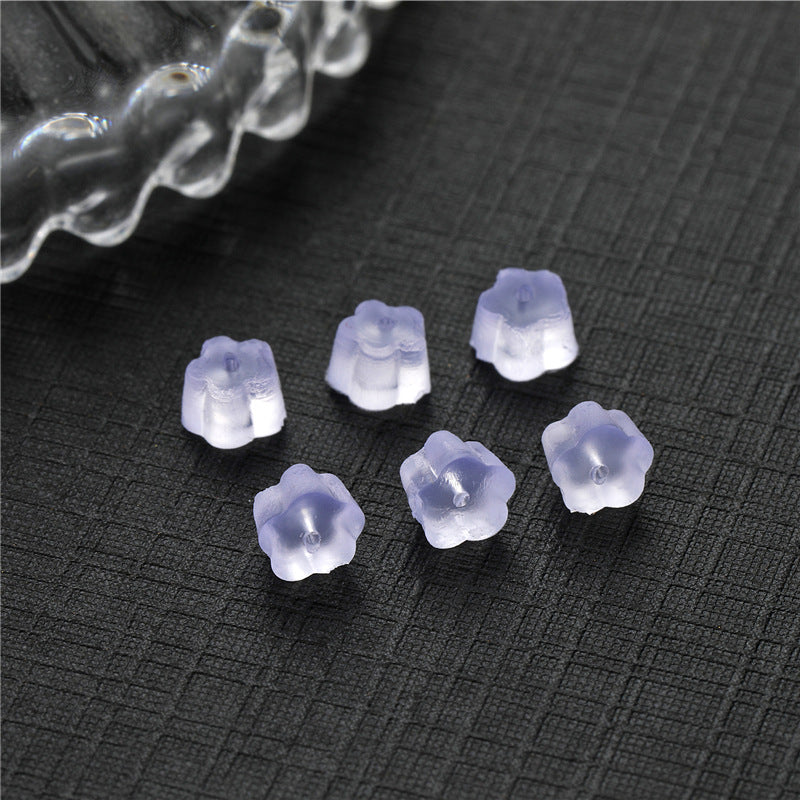 Back Plug Silicone Transparent Plastic Eardrops Stud Earrings