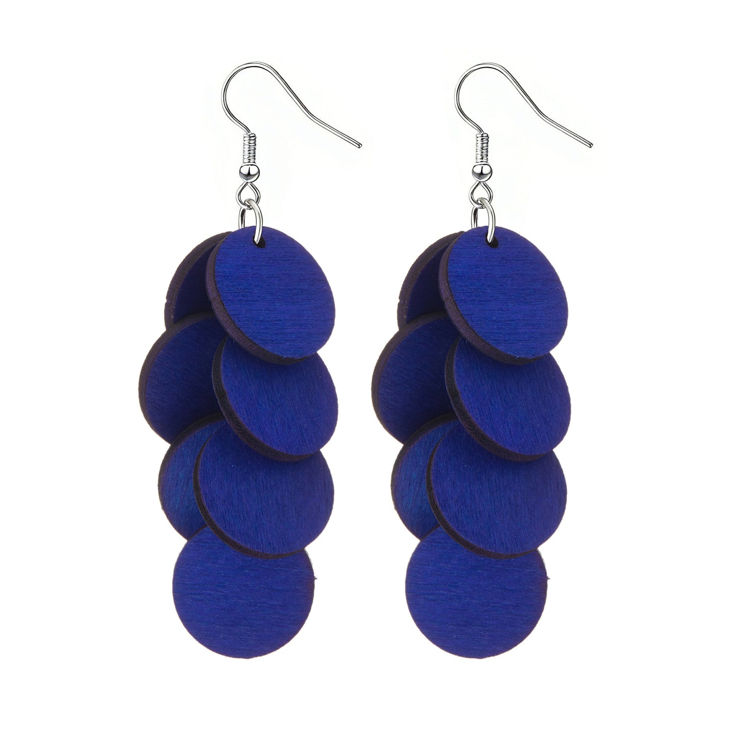 Personality Wood Piece Retro Sweet Vacation Style Beach Earrings