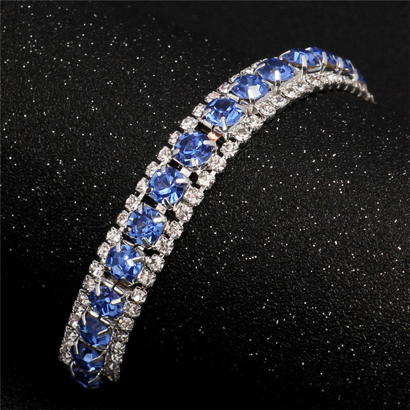 Fashion Rhinestone Female Bride Full Diamond Wedding Bracelets