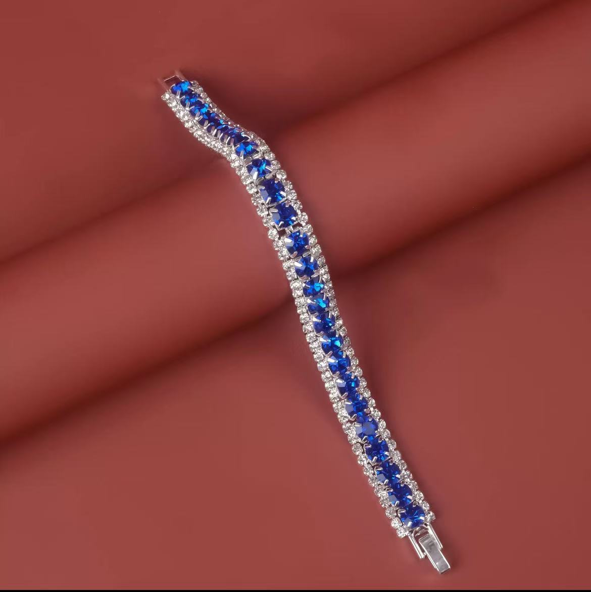 Korean Style Simple Short Rhinestone Ear Two-piece Wave Light Bamboo Pendants