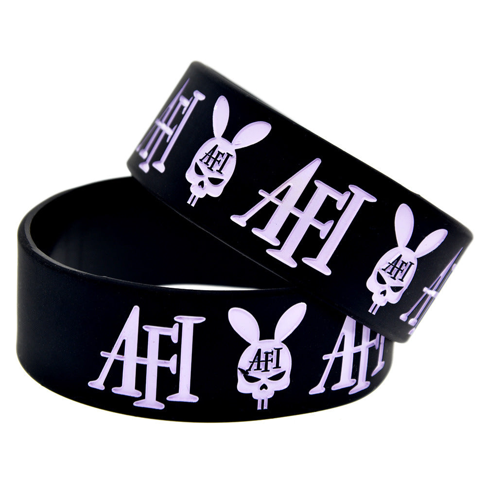 Silicone Fashion Music Hand Strap Trendy Hip Hop Bracelet