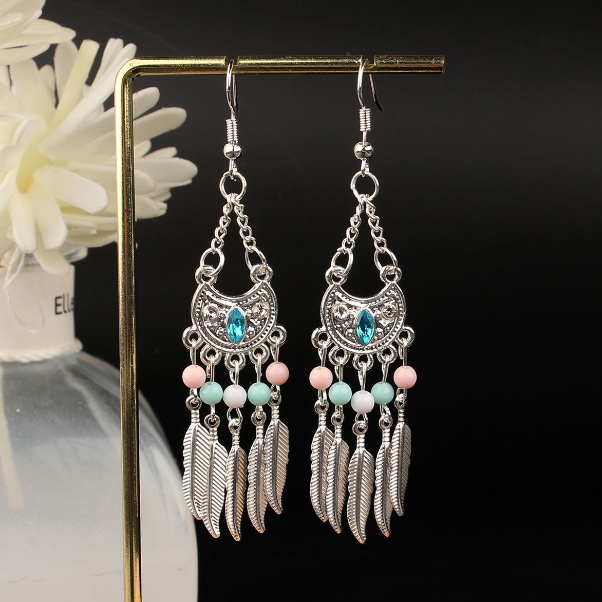 Ethnic Style Long Fringe Exotic Holiday Trip Earrings