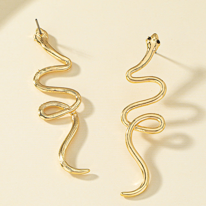 Snake Ear Female Personalized Simple Style Earrings