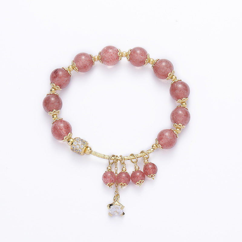 Strawberry Quartz Female Attracting Male Lucky Bracelets