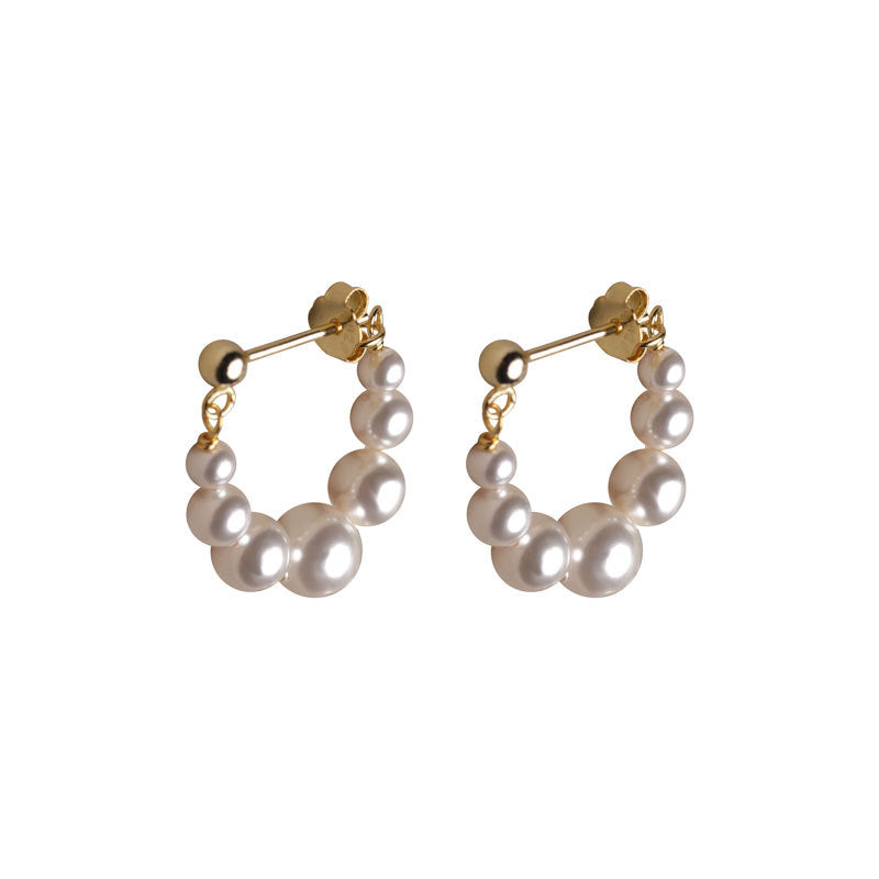 Sterling Sier Pearl French Retro Minority Earrings