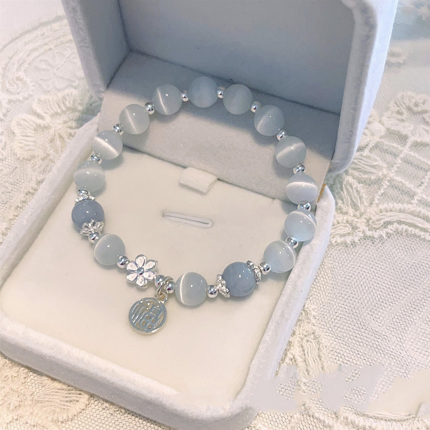 Men's Ancient Style Handmade Glaze Beaded Chinese Bracelet