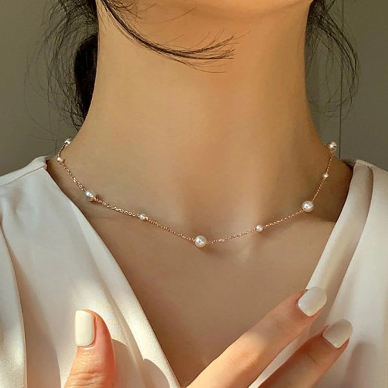 Women's Pearl Niche Design Light Luxury Temperament Necklaces