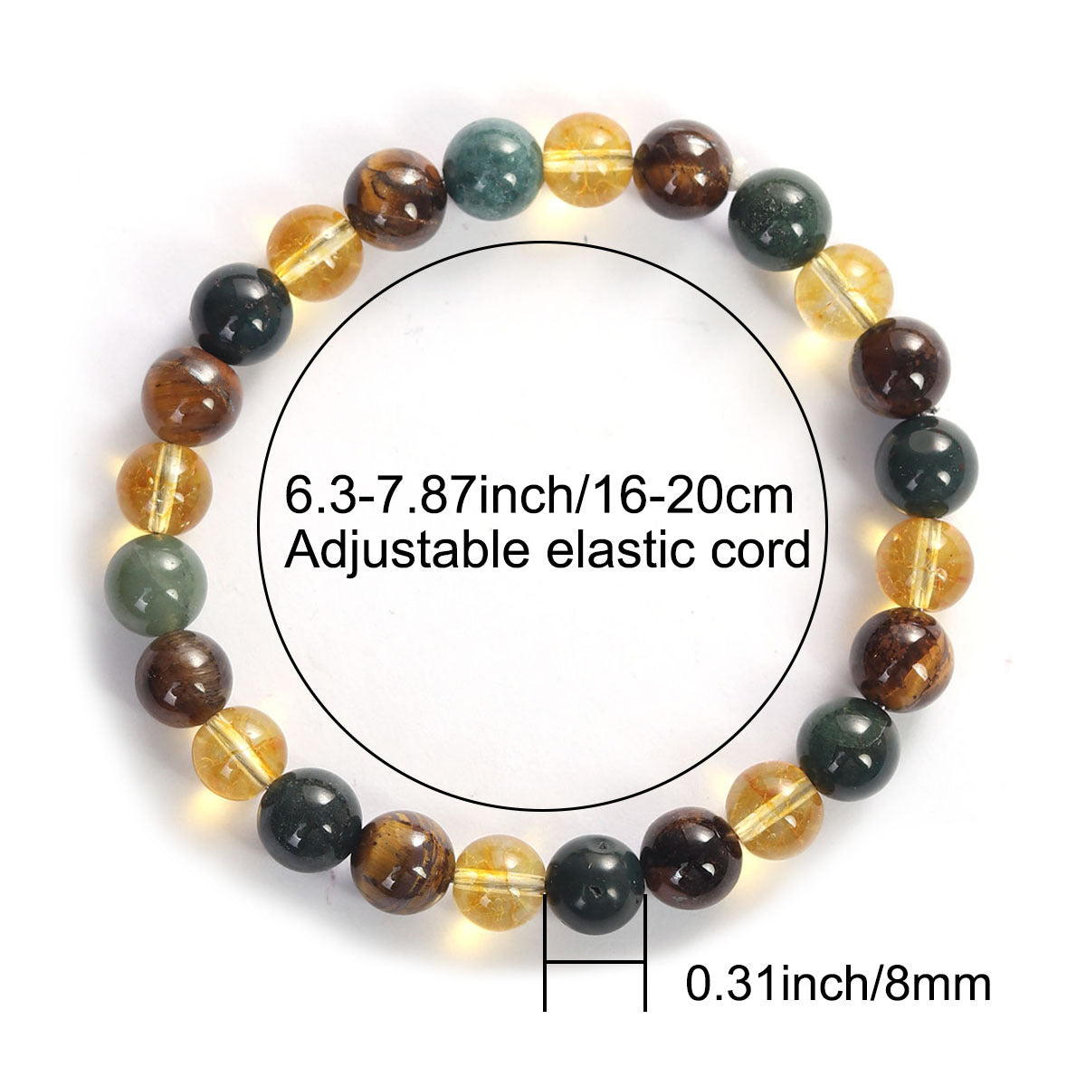 Natural Tigereye Citrine African Turquoise Source Bracelets