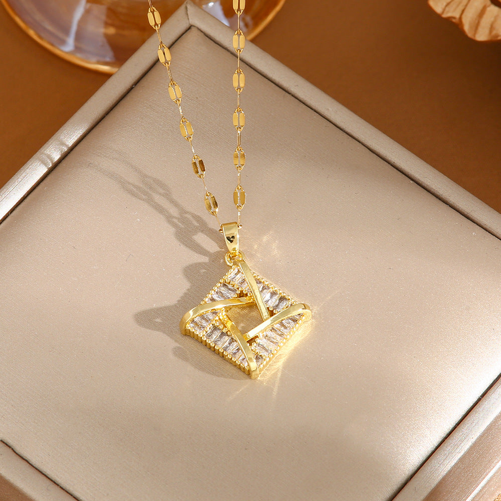 Women's Titanium Steel No Fading High-grade Design Necklaces