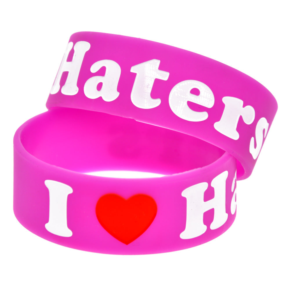 Silicone Fashion Music Hand Strap Trendy Hip Hop Bracelet