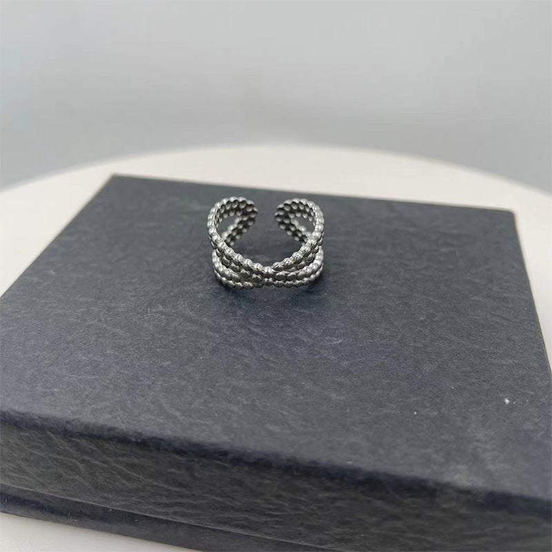 Stainless Steel Personality Advanced Opening Adjustable Rings