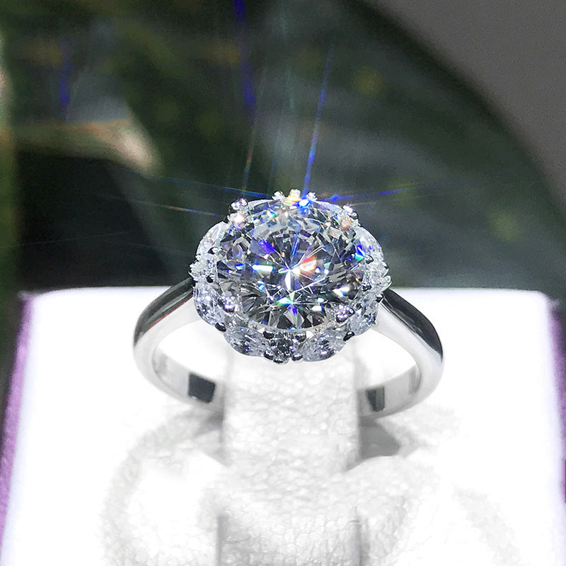 Imitation Moissanite High Carbon Style Mild Rings