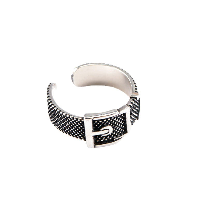 Women's & Men's Retro Chain Fashionmonger Personalized Creative Buckle Ring