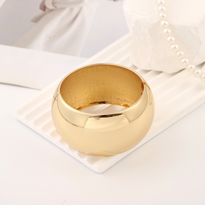 Women's Fashion Exaggerated Spring Open Alloy Electroplated High Quality Bracelets