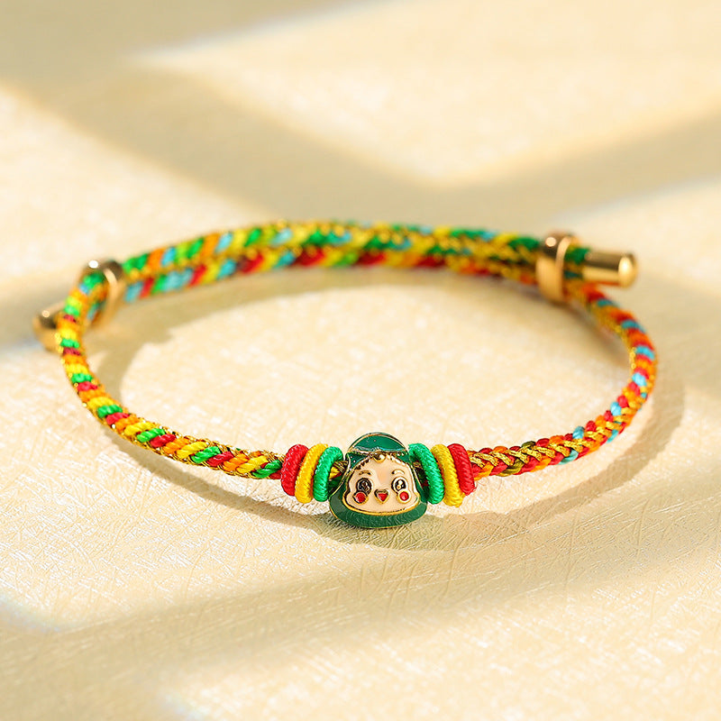 Children's Dragon Boat Festival Colorful Rope Carrying Strap Hand-woven Tiger Sachet Bracelets