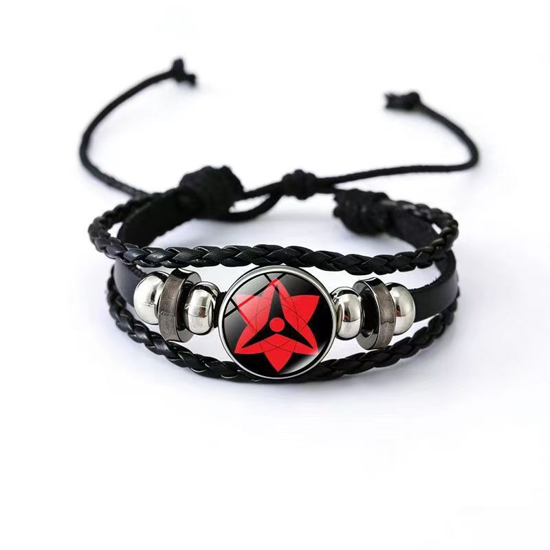 Cowhide Two-dimensional Anime Peripheral Handmade Woven Bracelets