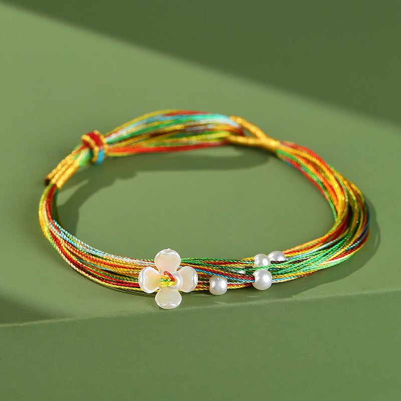 Festival Colorful Rope Ethnic Style Hand-woven Adult Small Sachet Carrying Bracelet