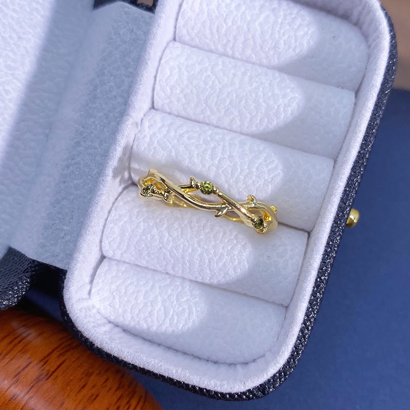 Colorful Zircon Design Light Luxury High-grade Rings