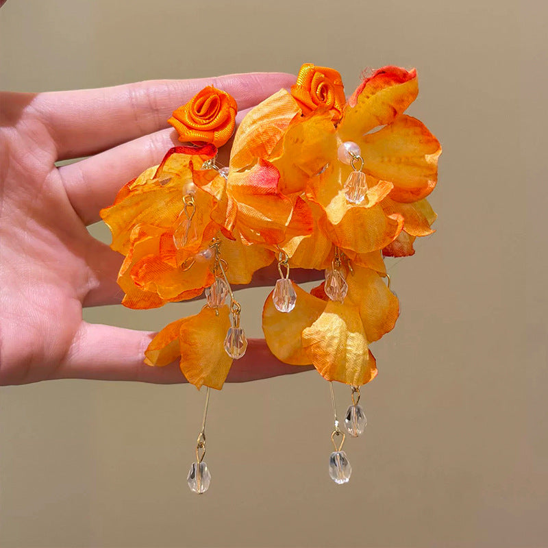 Fairy High Sense Vacation Style Elegant Fashionable Wearing Modified Face Earrings