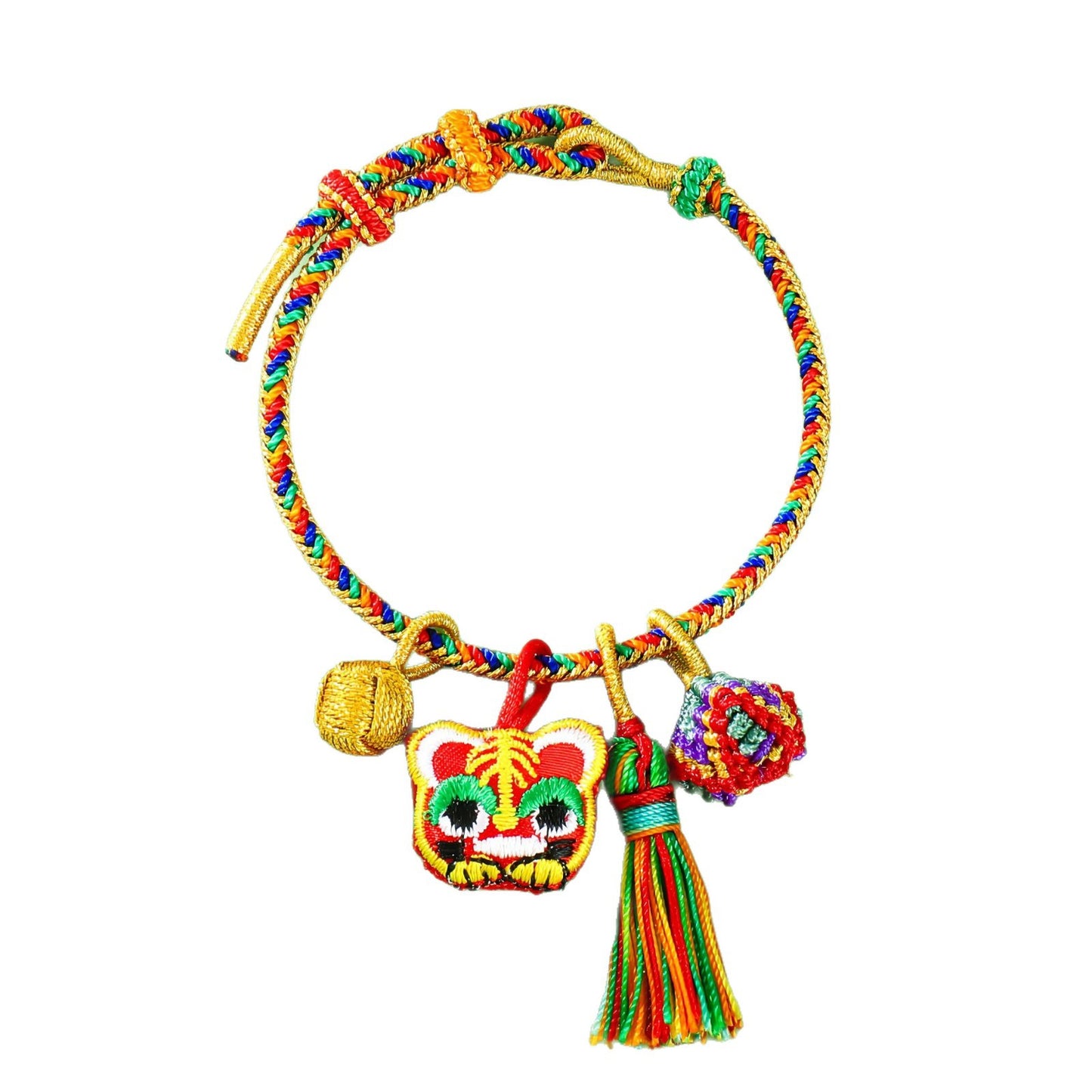 Children's Dragon Boat Festival Colorful Rope Carrying Strap Hand-woven Tiger Sachet Bracelets