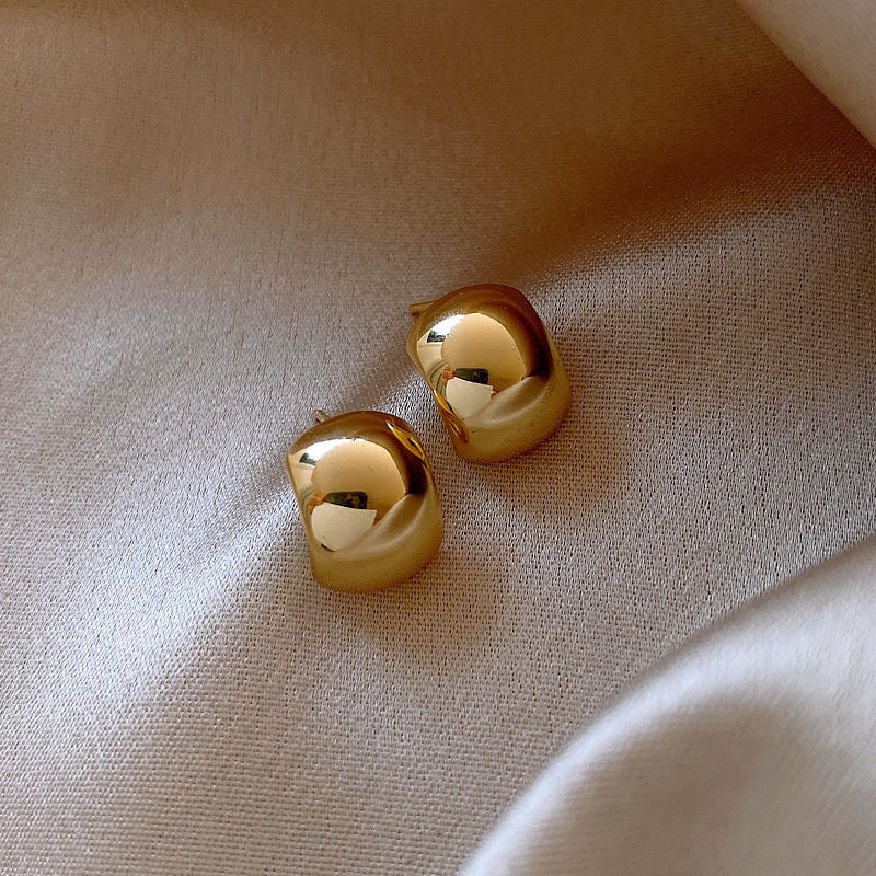 Women's Golden Light Luxury High-grade Metal Design Earrings