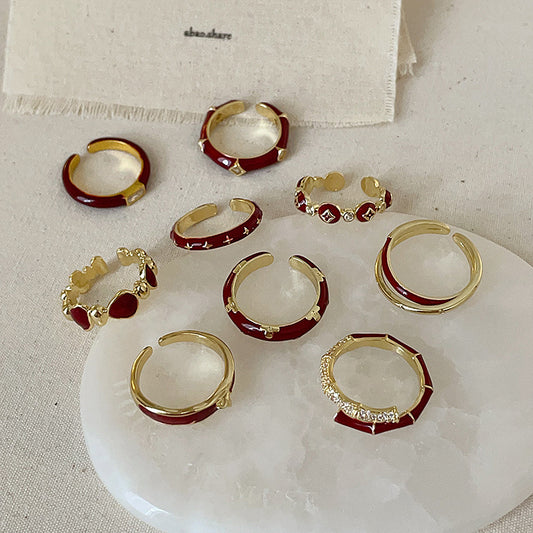 Open Collection Female Personality Fashion Exquisite Rings