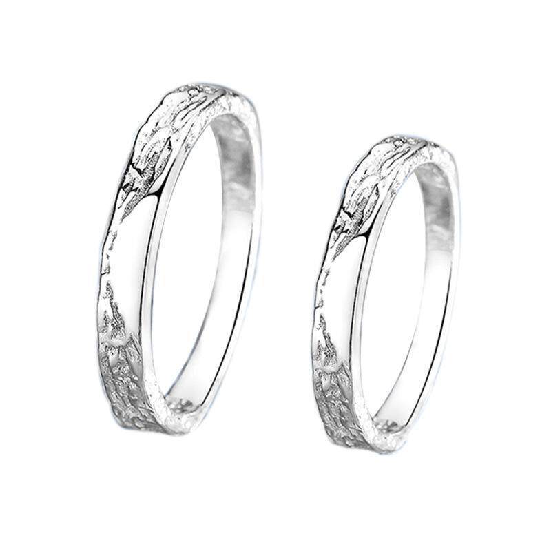 Texture Open Commemorative Gift For Girlfriend Boyfriend Rings