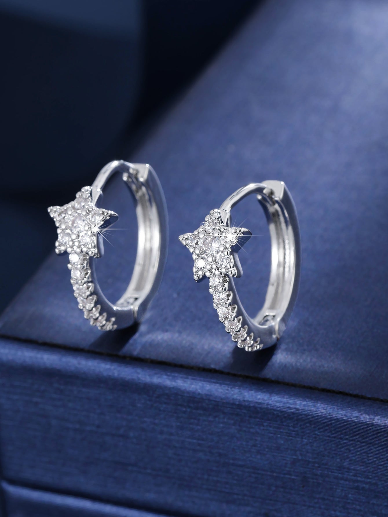Women's Cute Zircon Star Holiday Party Daily Commuting Earrings