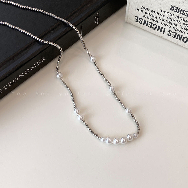 Pearl Twin High-grade Exquisite Clavicle Chain Light Luxury Necklace
