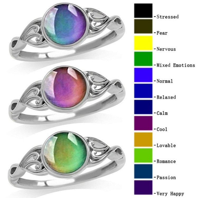 Fashion Creative Stone Gem Simple Temperament Rings