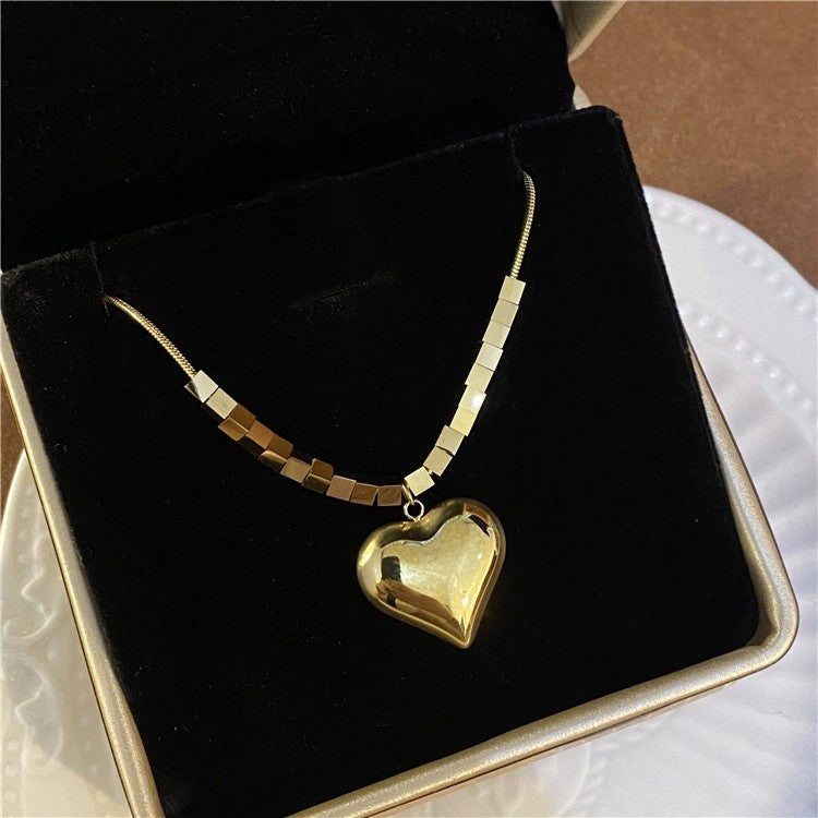 Women's Heart Square For Design Hoodie Chain Necklaces