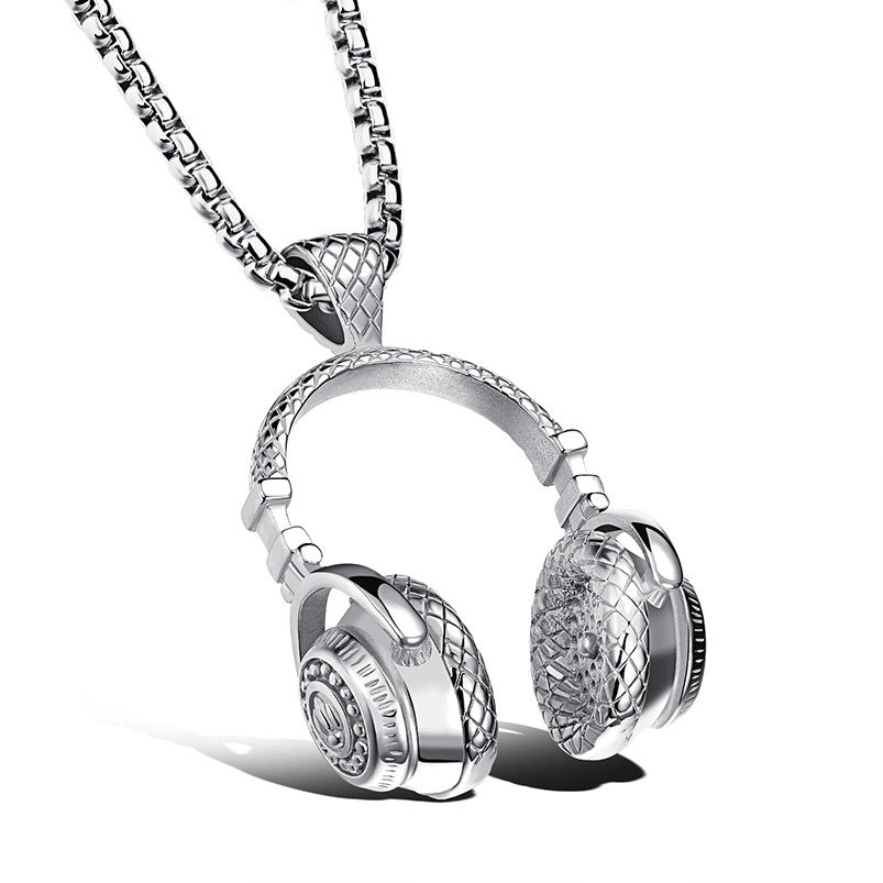 Men's Retro Creative Design Snake-shaped Stainless Steel Personalized Pendants