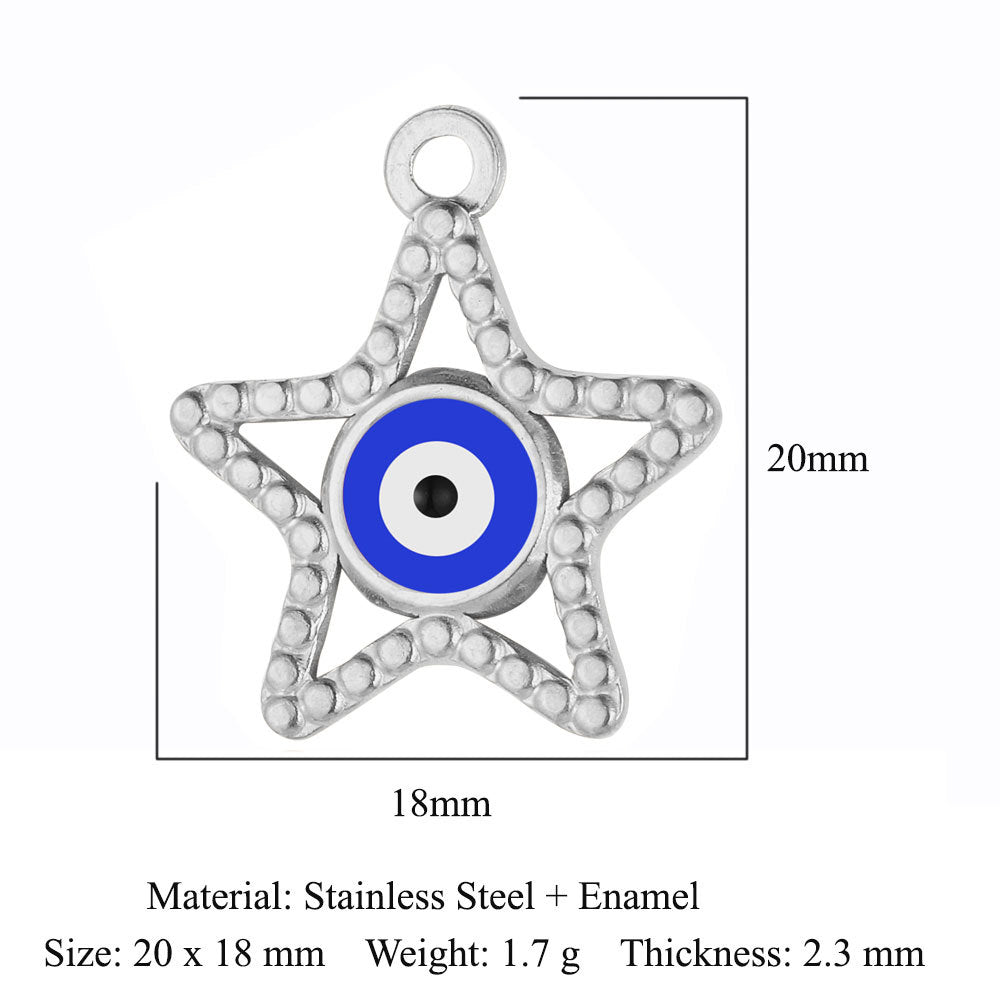 Eyes Stainless Steel Eye Of God Ornament Pendants