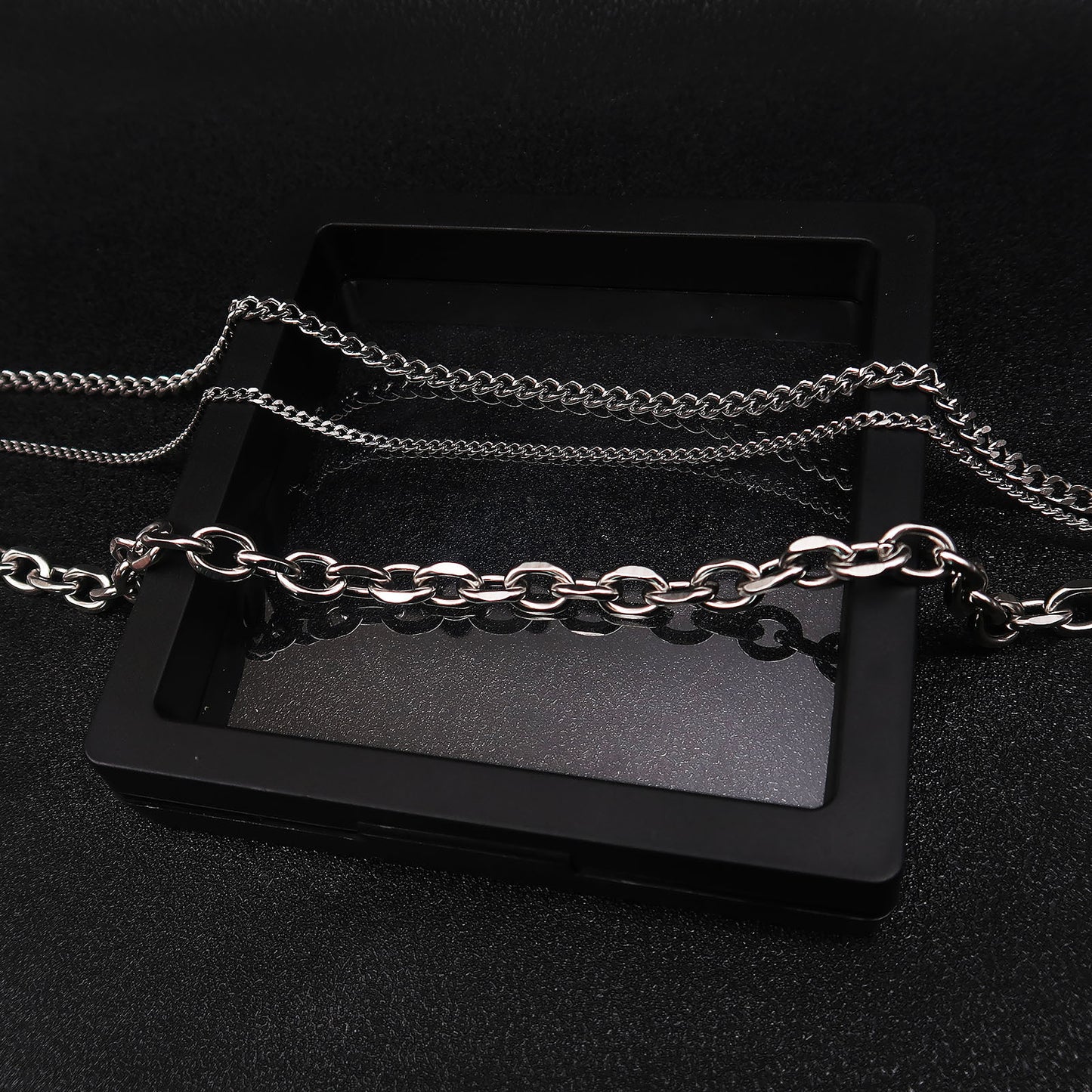 Women's & Men's Long Titanium Steel Trendy Cool Hip Hop Necklace